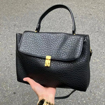 Qfdian Fashion Personality Solid Top-Handle Bag 2025 All Match Office Lady Women's Handbags Y2k Trendy Japanese Shoulder Crossbody Bags
